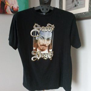 Snoop Dogg X Cross Colours collab Black Tee Size Large